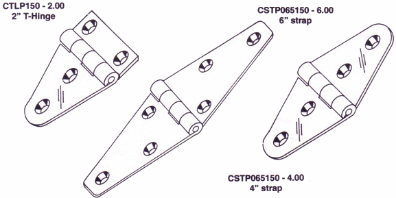 strap & tee hinges